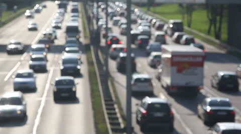 Traffic jam in city Video stock 23839589