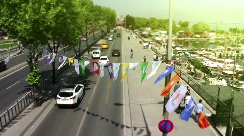 Traffic Jam on the Coast Stock Footage 51529744