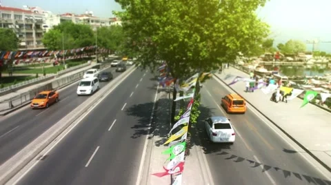 Traffic Jam on the Coast Stock Footage 51530162