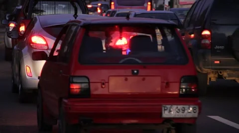 Traffic Jam Stock Footage 40703026