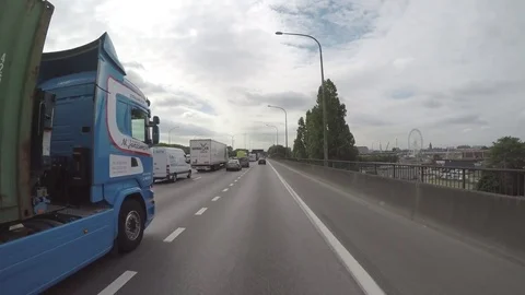 In the traffic jam Stock Footage 83499755