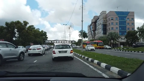 Traffic jam Stock Footage 105400112