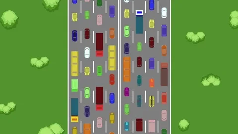 Traffic Jam Vídeo Stock 121619669
