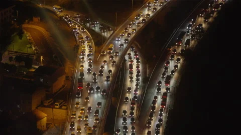 Traffic jam Video stock 233081053