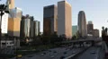Traffic Jam on Freeway, USA, Downtown Los Angeles, LA, California, Highway HD Footage