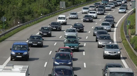 Traffic Jam on the highway Stock Footage 39016724