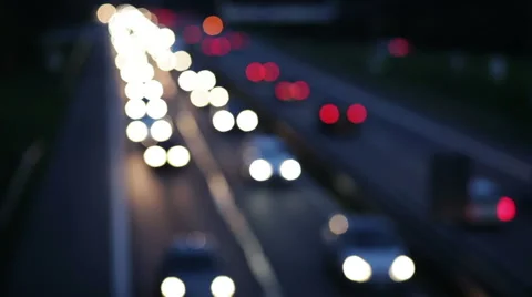 Traffic jam on highway Stockbeeldmateriaal 43901812