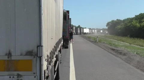 Traffic jam on the highway 動画素材 53102327