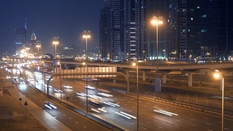 Traffic Jam on Highway Road People Commuting home at Rush Hour Time Stock-Footage 103595053