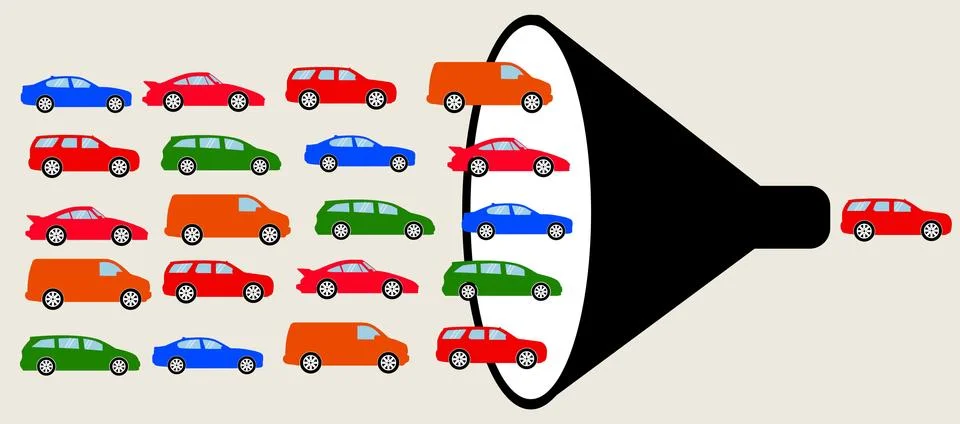 Traffic jam Illustrazione stock