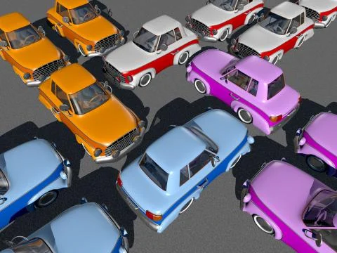 Traffic Jam Stock Illustration
