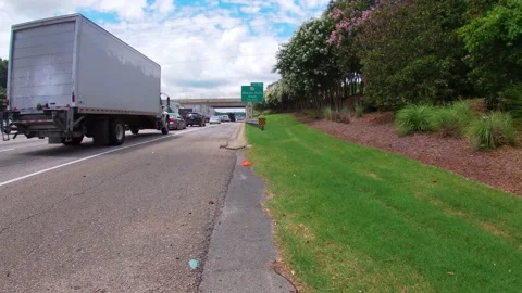 Traffic jam on the interstate Stock Footage 141889282