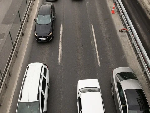 Traffic jam in İstanbul 스톡 동영상 80859090
