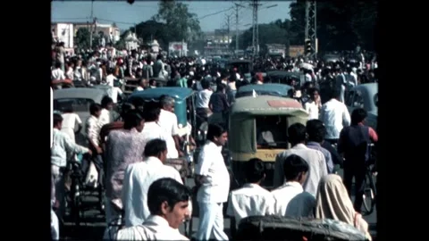Traffic Jam in Jaipur Stock Footage 276293191