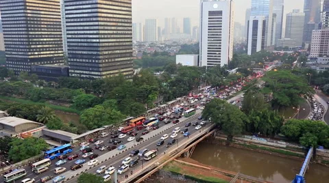 Jakarta Traffic Stock Footage Royalty Free Stock Videos Pond5