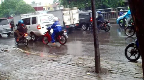 Traffic Jam in Jakarta Stock Footage 20633342