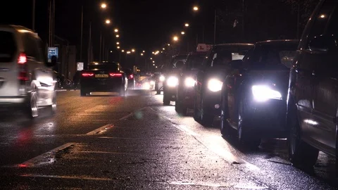 Traffic jam in London Stock Footage 120653671