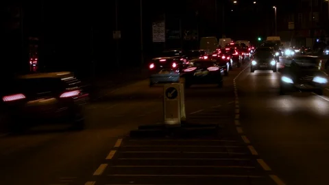 Traffic jam in London Stock Footage 121045286