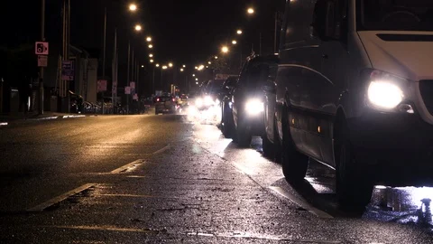 Traffic jam in London Stock Footage 121066985