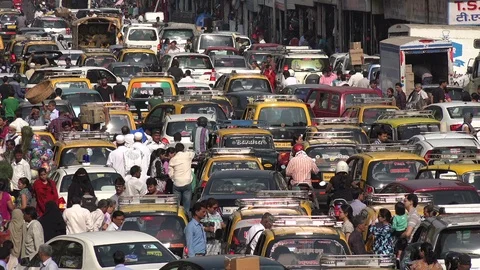 Traffic jam in Mumbai, India Stock-Footage 85909110