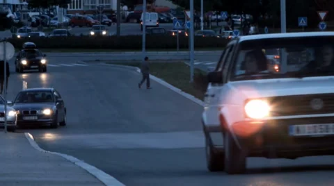 Traffic jam at night Stockbeeldmateriaal 37871302