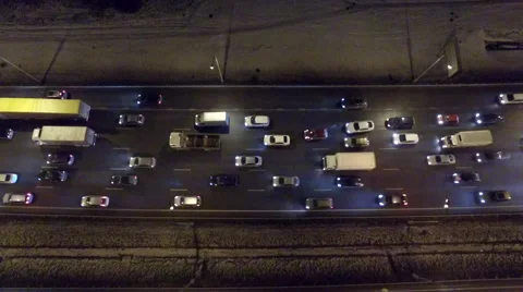Traffic Jam at night Vidéo 57822534
