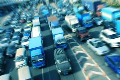 Traffic jam Stock Photos