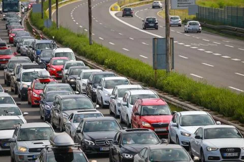 Traffic jam Stock Photos