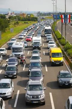 Traffic jam Stock Photos