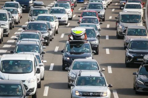 Traffic jam Stock Photos