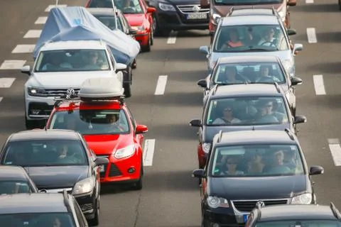 Traffic jam Stock Photos