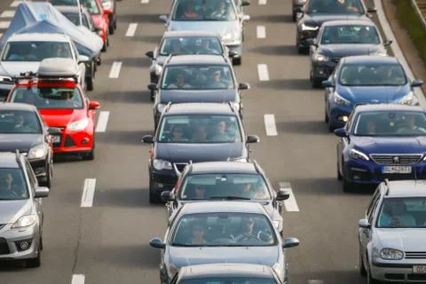 Traffic jam Stock Photos