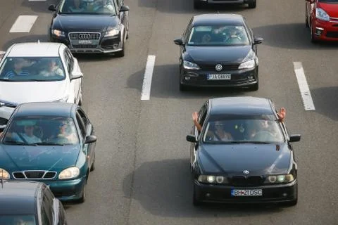 Traffic jam Stock Photos