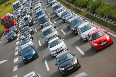 Traffic jam Stock Photos