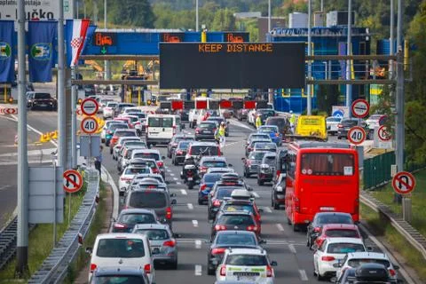 Traffic jam Stock Photos