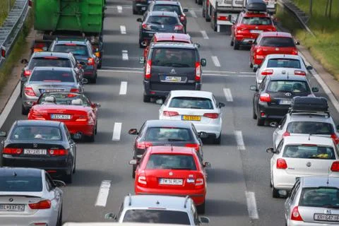 Traffic jam Stock Photos