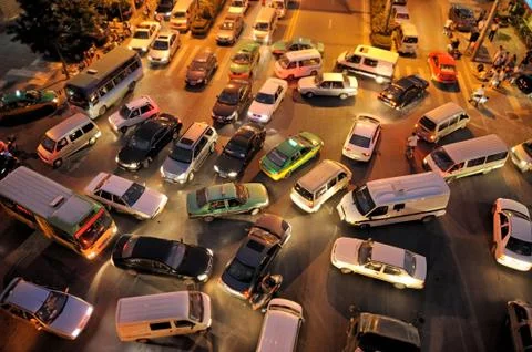 Traffic jam Stock Photos