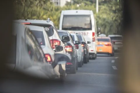 Traffic jam Stock Photos