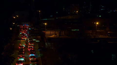 Traffic jam on the road Stock Footage 43808055