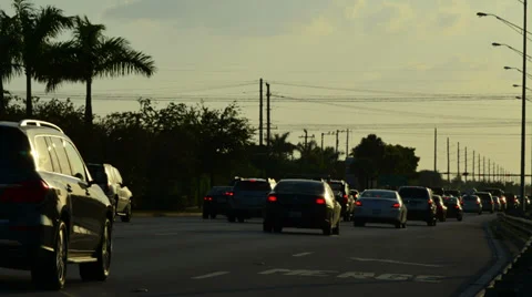 Traffic jam on the rush calle 8 miami 02 스톡 동영상 38720985