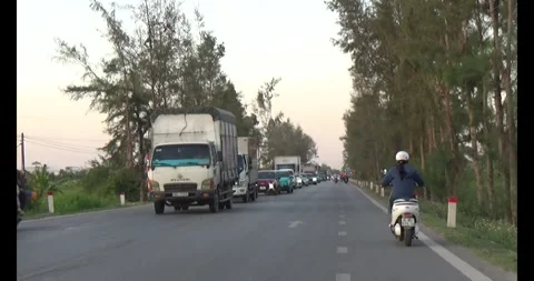 Traffic jam at rush hour Stock Footage 294184907