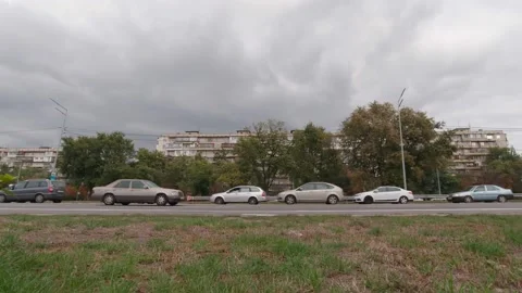 Traffic Jam In The Street Stock Footage 162209932