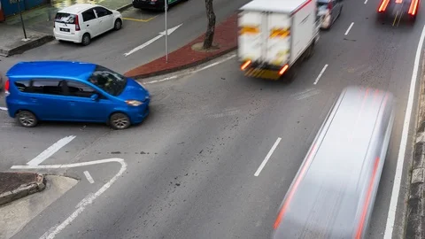 Traffic jam time lapse Stock Footage 122071116