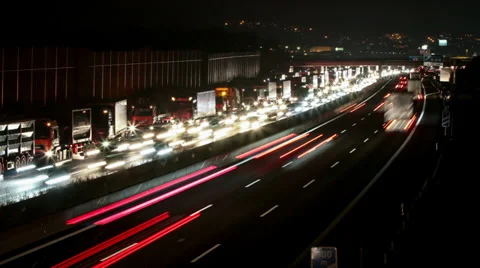 Traffic jam timelapse Stock Footage 35884909