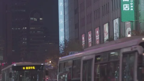 Traffic jams in Shanghai's prosperous road Stock Footage 182807053