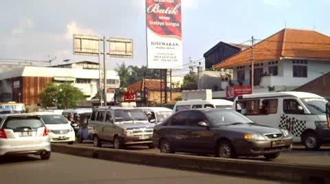 Traffic Jump in Jakarta Stock Footage 10719570