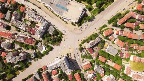 Traffic Junction Central Park Area Historic City Planning Pollution Timelapse Stock Footage 289580520