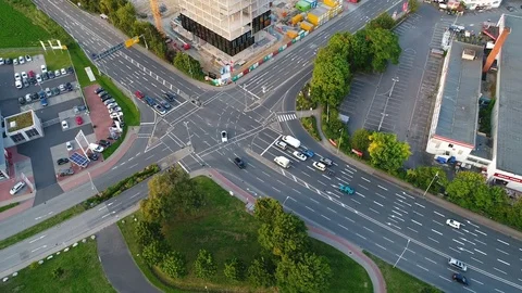 Traffic junction - time lapse Видео 77802258