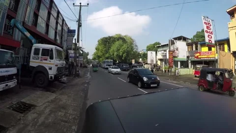 The traffic of Kandy in Sri Lanka Stock Footage 145909189