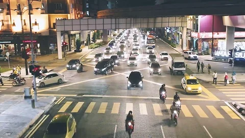 Traffic in Kuala Lumpur. Stock Footage 83992916
